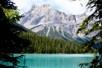 The beautiful scenery of Emerald Lake BC Canada 