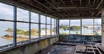 The beautiful view from the abandoned Dolphin Island Restaurant in Okinawa Japan