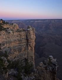 The Belt of Venus along the Horizon of the Grand Canyon 