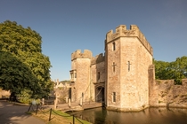 The Bishops Palace and Gardens in Wells England 