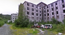 The Buckner Building a massive WWII-era structure in the tiny port town of Whittier Alaska 