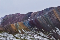 The cascading colors of Palccoyo Rainbow Mountain Peru 