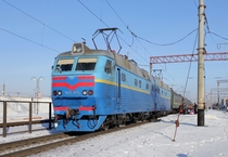 The ChS electric mainline passenger locomotive used in Russia and Ukraine Built between  and  it was developed for pulling long passenger trains  carriages at speeds of  kilometres per hour  mph or faster Photograph George Chernilevsky 