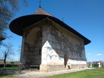 The church from the Arbore Monastery Arbore Suceava county Romnia 
