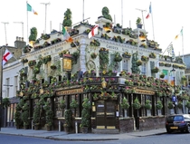 THE CHURCHILL ARMS in Notting Hill dubbed Londons Most Colourful Pub which spends upwards of  annually on upgrading its floral displays