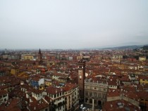 The city of Verona from the Lamberti Tower 