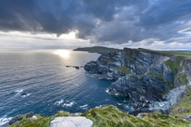The cliffs of Kerry outside of Portmagee in western Ireland 