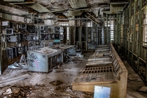 The control room of the abandoned Market Street Power Plant New Orleans 