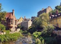 The Dean Village on the Water of Leith Edinburgh 