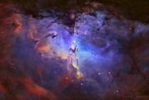The Eagle Nebula in Mapped Colour- Taken by Russell Croman 