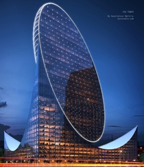 The Egg Tower Concept by Dmitriy Kuznietsov  x 