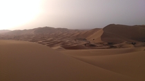 The endless deserts of Merzouga Morocco 