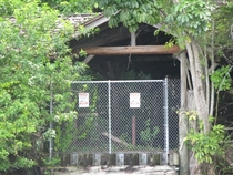 The entrance the the abandoned discovery island  disney world 