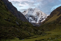 The evening before we made our way up the Salkantay Pass Peru 