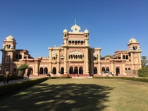 The Faiz Mahal is a palace in Khairpur Sindh Pakistan It was built by Mir Sohrab Khan in  as the principal building serving as the sovereigns court for the royal palace complex of Talpur monarchs of the Khairpur dynasty The design of the Palace is inspire