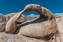 The famous Mobius Arch Alabama Hills Lone Pine California USA 