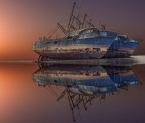 The famous ships in the Doha Ship Graveyard  photo by Abdullah Alabbad