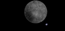 The far side of the Moon and Earth in the same frame courtesy of a Chinese lunar satellite