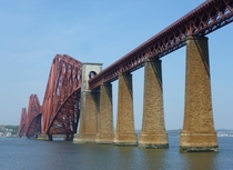 The Forth Bridge Scotland A km cantilever railway bridge it was built between  and  and cost the lives of  men 