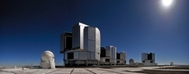 The four -metre Unit Telescopes of ESOs Very Large Telescope VLT in Cerro Paranal 