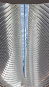 The Freedom Tower though the Oculus Santiago Calatrava 