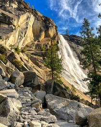 The  ft high Nevada Fall on the Merced River in Yosemite CA 