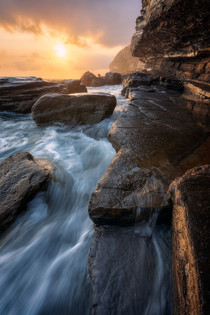 The Gold Rush II welcome to my local photography spot under some great light Warriewood Blowhole 