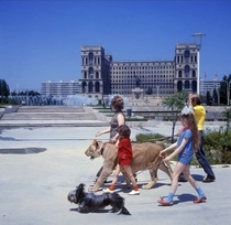 The government building in Baku Azerbaijan Soviet era