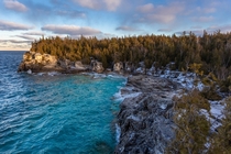 The Grotto during a windy January day Bruce Peninsula National Park Canada  Social mikemarkov