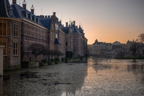 The Hague NL at sundown