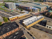 The High Street cap in Columbus OH a cost-efficient way to mitigate the damage caused to American neighborhoods by freeway construction of the s Holds  lanes of traffic as well as two commercial buildings The surrounding areas seen significant development