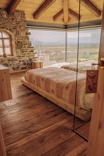 The hourse room with overlooking in Zadrima Albania Photo