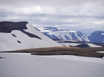 The Iceland Highlands Near Landmannalaugar 