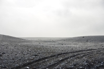 The Interior of Iceland looking like a desolate planet A color picture 