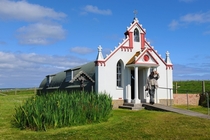 The Italian Chapel Lamb Holm Orkney Scotland One of the worlds smallest Catholic churches constructed between - from two Nissen huts joined end-to-end by Italian POWs held on Lamb Holm during WWII 