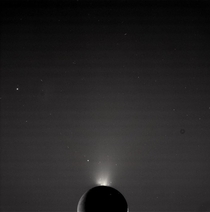 The jets of Enceladus Saturns sixth largest moon Captured by the Cassini spacecraft in 