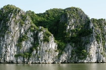 The karst mountains of Halong Bay Vietnam 