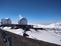 The Keck Telescopes atop Mauna Kea 