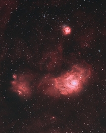 The Lagoon Nebula and the Trifid Nebula