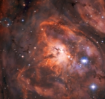 The Lagoon Nebula imaged by the new state-of-the-art telescope facility SPECULOOS Southern Observatory 