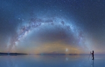 The lake of dreams A salt flat at night taken by Daniel kordan Salar de Uyunibolivia
