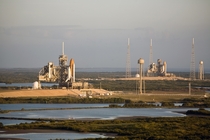 The last time two space shuttles were on the launch pads simultaneously 