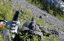 The legendary wrecked B- in the Olympic Mountains