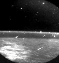 The Leonids seen from space 