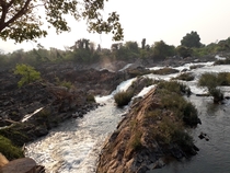 The Li Phi waterfalls on the Mekong from don khon Laos x OC