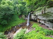 The lower falls of Hills Creek  feet   meters high in West Virginia 