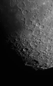 The Lunar South Pole  Clavius Crater to Rupes Recta the Straight Cliff
