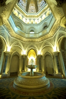 The main hall of the Monserrate Palace Sintra PT 