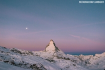 The Matterhorn during daybreak 