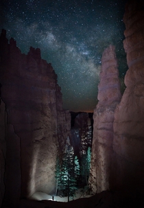 The Milky Way above Bryce Canyon National Park Utah  photo by Jason Hatfield
